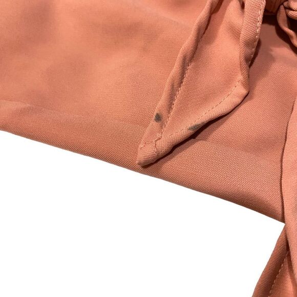 GNW Pink Open Front Knot Cuff 3/4 Sleeve Office Blazer - Picture 10 of 11